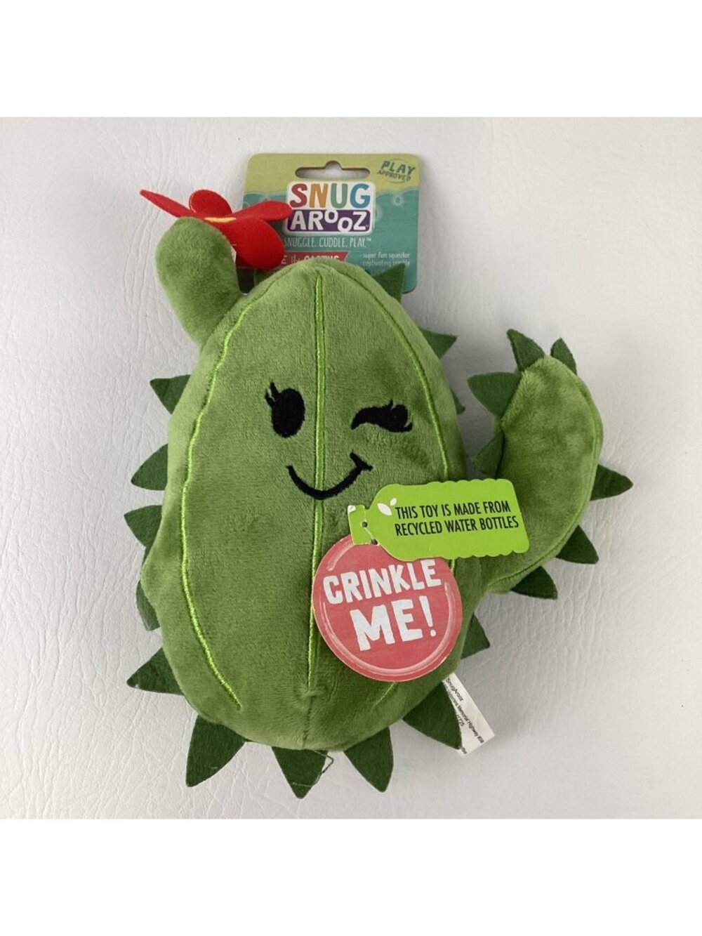 SnugArooz Chloe the Cactus Plush Stuffed Dog Toy MP - PP 6" New with Tags